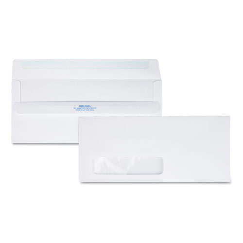 Redi-Seal+Envelope%2C+Address+Window%2C+%2310%2C+Commercial+Flap%2C+Redi-Seal+Adhesive+Closure%2C+4.13+x+9.5%2C+White%2C+500%2FBox