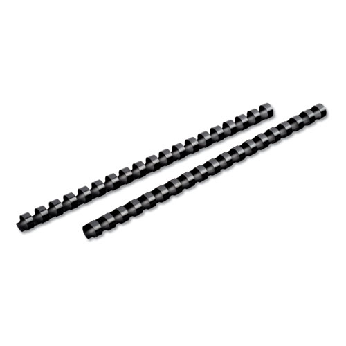 Picture of CombBind Spines, 85 Sheets, 1/2" Diameter, Black, 125/BX