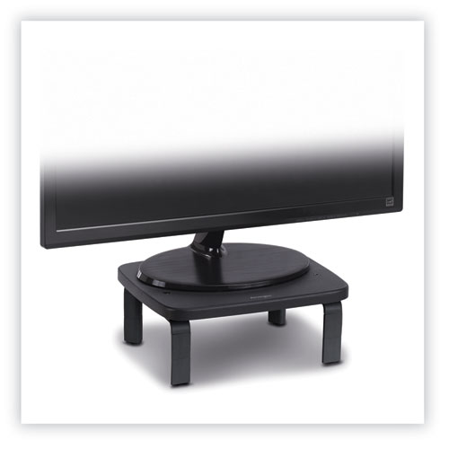 Picture of SmartFit Monitor Stands, 12.25" x 2.25" x 1.75" to 4.75", Black, Supports 40 lbs