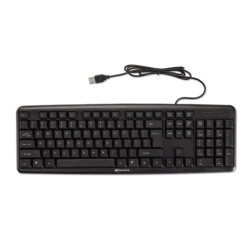 Picture of Slimline Keyboard and Mouse, USB 2.0, Black