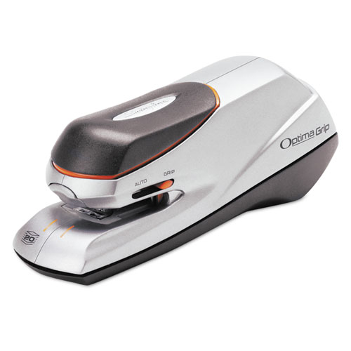 Picture of Optima Grip Electric Stapler, 20-Sheet Capacity, Black/Silver