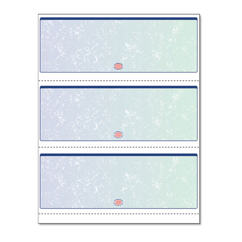 Picture of Premier Prismatic Check, 13 Features, 8.5 x 11, Blue/Green Prismatic, 500/Ream