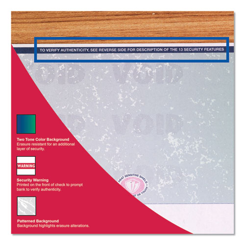 Picture of Premier Prismatic Check, 13 Features, 8.5 x 11, Blue/Green Prismatic, 500/Ream