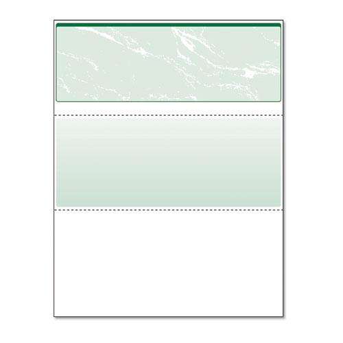 Picture of Standard Security Check, 11 Features, 8.5 x 11, Green Marble Top, 500/Ream