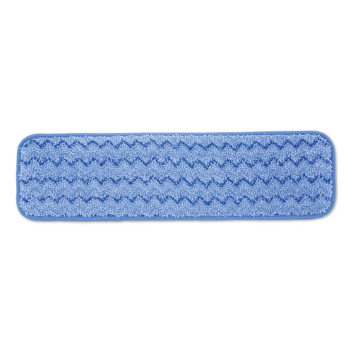 Picture of Microfiber Wet Room Pad, Split Nylon/Polyester Blend, 18", Blue, 12/Carton