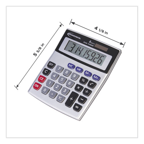 Picture of 15927 Desktop Calculator, Dual Power, 8-Digit LCD