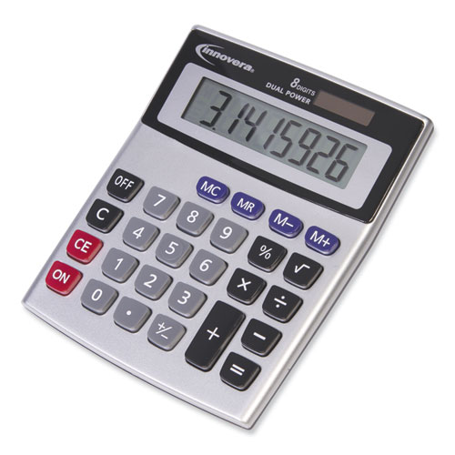 Picture of 15927 Desktop Calculator, Dual Power, 8-Digit LCD