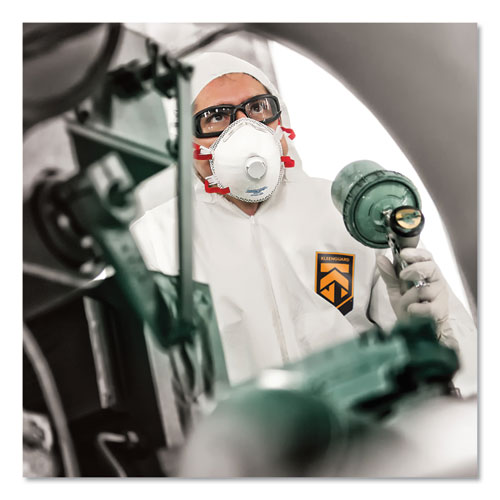 Picture of A40 Elastic-Cuff, Ankle, Hood and Boot Coveralls, 4X-Large, White, 25/Carton