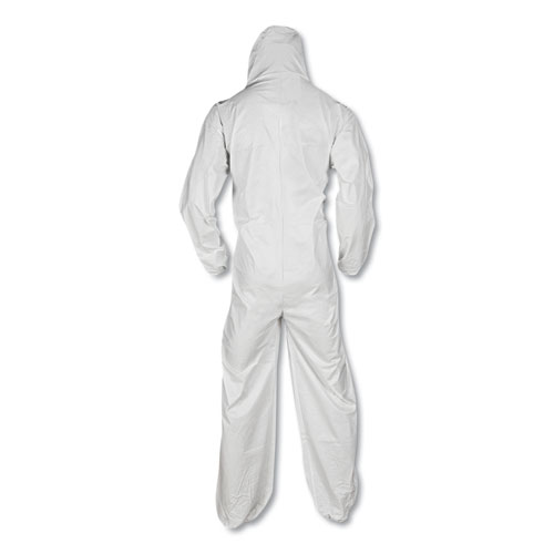 Picture of A20 Elastic Back and Ankle Hood and Boot Coveralls, 2X-Large, White, 24/Carton