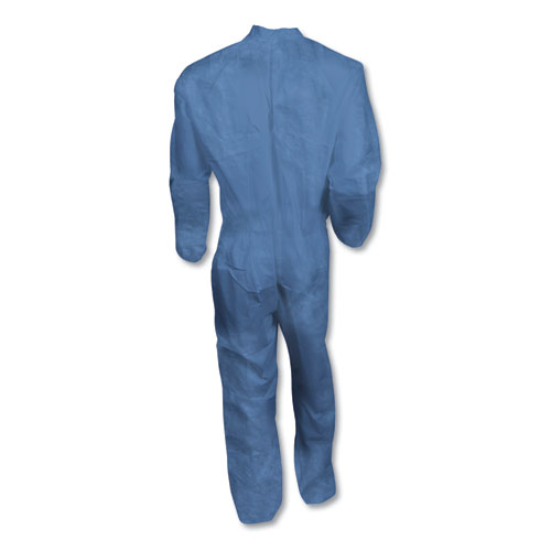 Picture of A60 Elastic-Cuff, Ankle and Back Coveralls, X-Large, Blue, 24/Carton