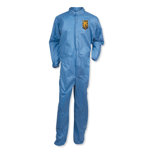 Picture of A20 Coveralls, MICROFORCE Barrier SMS Fabric, X-Large, Blue, 24/Carton