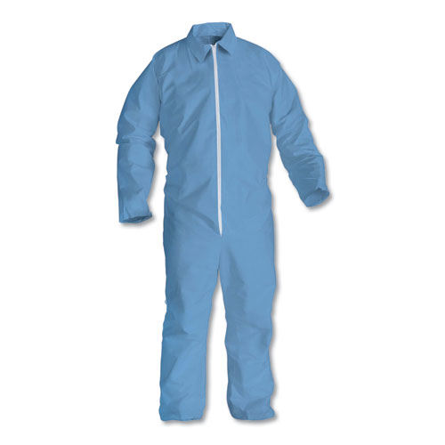 Picture of A65 Zipper Front Flame Resistant Coveralls, 3X-Large, Blue, 21/Carton