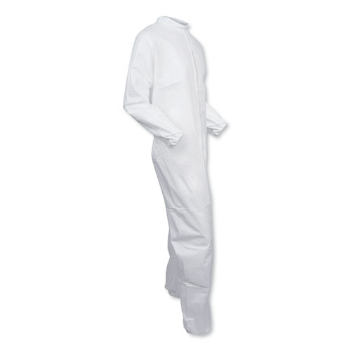 Picture of A30 Elastic-Back Coveralls, White, X-Large, 25/Carton