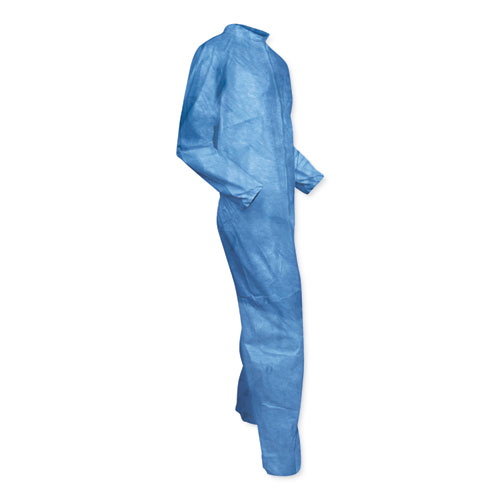 Picture of A60 Elastic-Cuff, Ankle and Back Coveralls, X-Large, Blue, 24/Carton