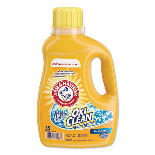 Picture of OxiClean Concentrated Liquid Laundry Detergent, Fresh, 61.25oz Bottle, 6/Carton