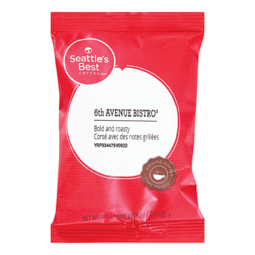 Picture of Premeasured Coffee Packs, 6th Avenue Bistro, 2 oz Packet, 18/Box