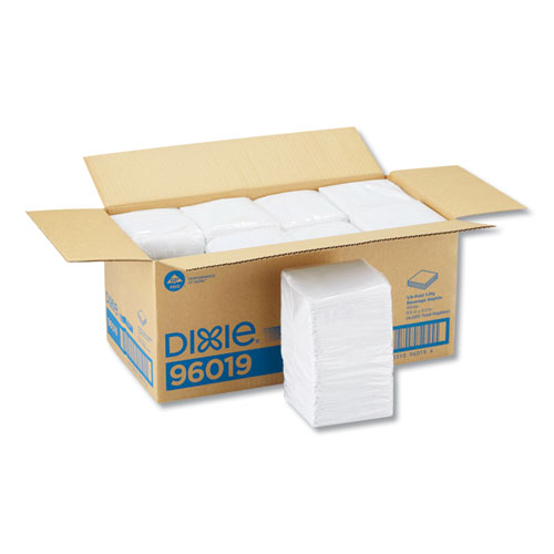 Picture of Beverage Napkins, Single-Ply, 9 1/2 x 9 1/2, White, 4000/Carton