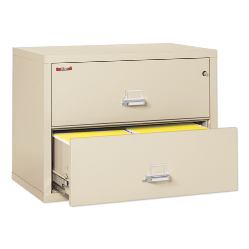 Picture of Insulated Lateral File, 2 Legal/Letter-Size File Drawers, Parchment, 37.5" x 22.13" x 27.75"