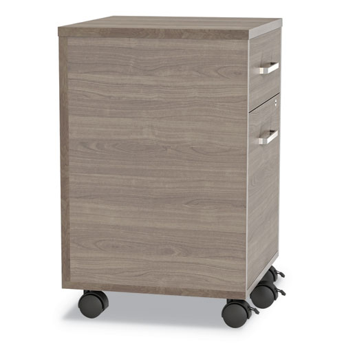 Picture of Urban Mobile File Pedestal, Left or Right, 2-Drawers: Box/File, Legal/A4, Natural Walnut, 16" x 15.25" x 23.75"