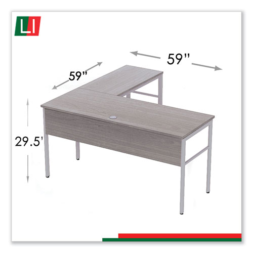 Picture of Urban Series L- Shaped Desk, 59" x 59" x 29.5", Ash