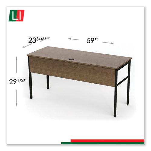 Picture of Urban Series Desk Workstation, 59" x 23.75" x 29.5", Natural Walnut