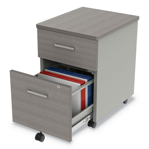 Picture of Urban Mobile File Pedestal, Left or Right, 2-Drawers: Box/File, Legal/A4, Ash, 16" x 15.25" x 23.75"