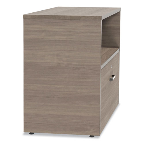 Picture of Urban 36" Credenza, Bottom Pedestal, 35.25w x 15.25d x 23.75h, Natural Walnut