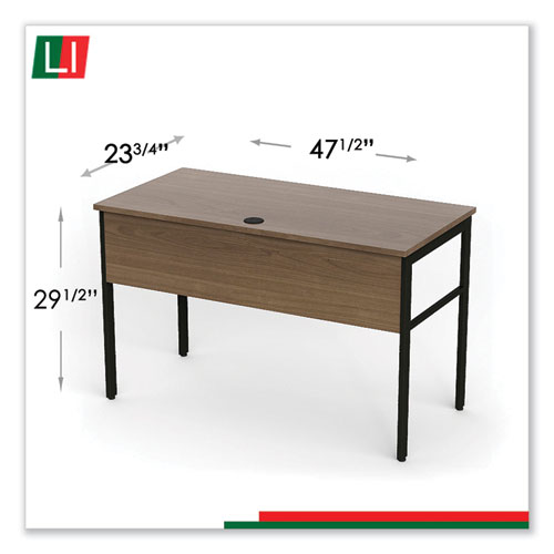 Picture of Urban Series Desk Workstation, 47.25" x 23.75" x 29.5", Natural Walnut