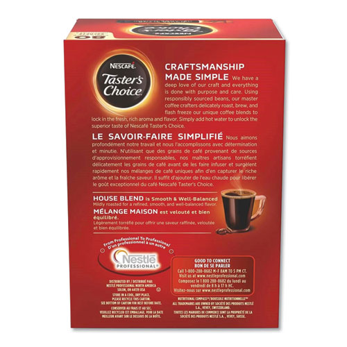 Picture of Taster's Choice Stick Pack, House Blend, .06 oz, 480/Carton