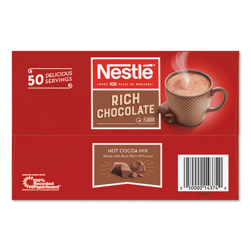 Picture of Hot Cocoa Mix, Rich Chocolate, .71oz, 50/Box