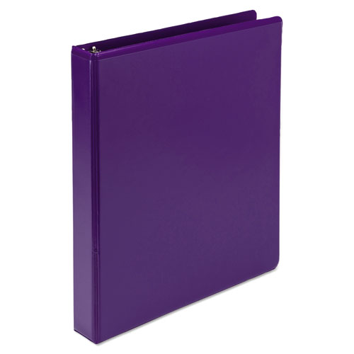 Picture of Earth’s Choice Plant-Based Durable Fashion View Binder, 3 Rings, 1" Capacity, 11 x 8.5, Purple, 2/Pack