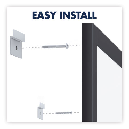 Picture of Classic Series Total Erase Dry Erase Boards, 96" x 48", White Surface, Black Aluminum Frame