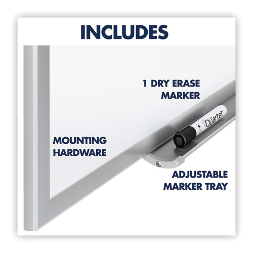 Picture of Classic Series Total Erase Dry Erase Boards, 72" x 48", White Surface, Anodized Aluminum Frame