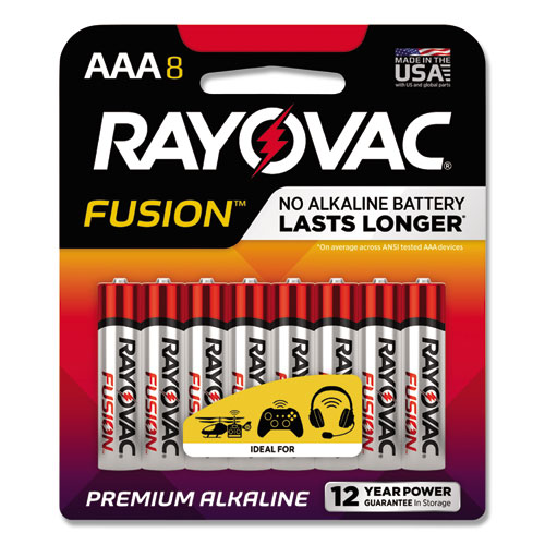 Picture of Fusion Advanced Alkaline AAA Batteries, 8/Pack