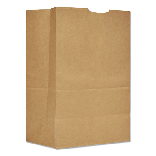 Picture of Grocery Paper Bags, 75 lb Capacity, 1/6 BBL, 12" x 7" x 17", Kraft, 400 Bags