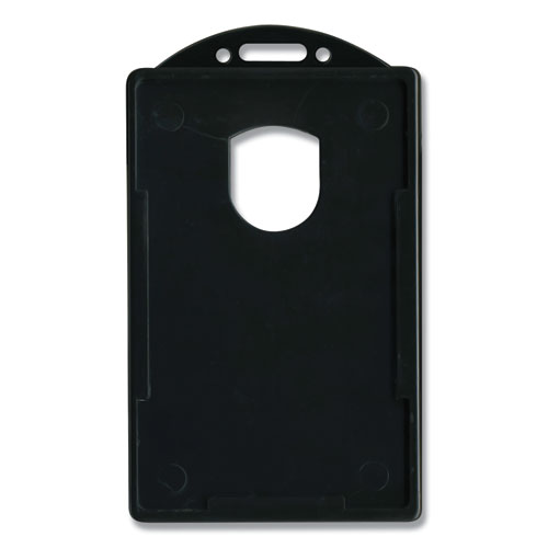 Picture of ID Card Holders, Vertical, Black 2.38" x 3.68" Holder, 2.13" x 3.38" Insert, 25/Pack