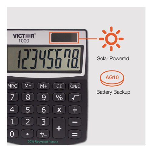 Picture of 1000 Minidesk Calculator, 8-Digit LCD