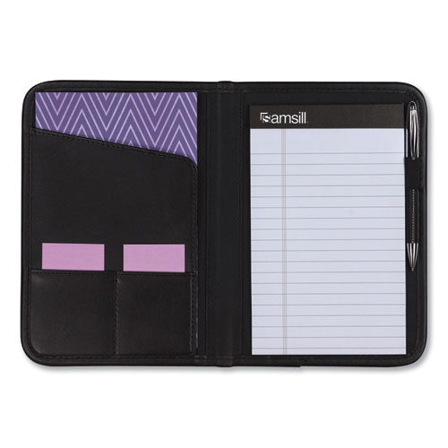 Picture of Professional Padfolio, 3/4w x 9 1/4h, Open Style, Black