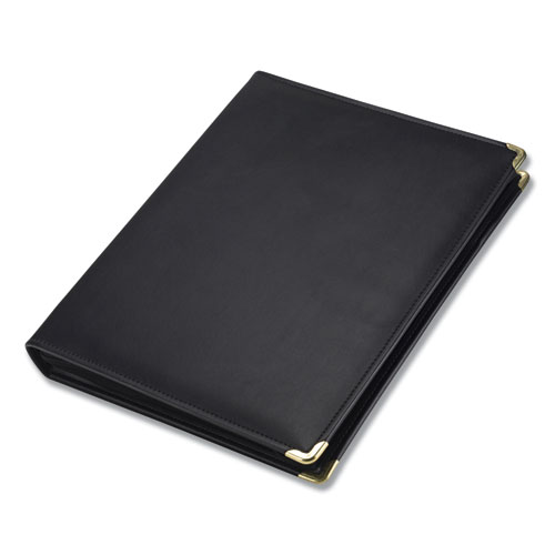 Picture of Classic Collection Zipper Ring Binder, 3 Rings, 1.5" Capacity, 11 x 8.5, Black