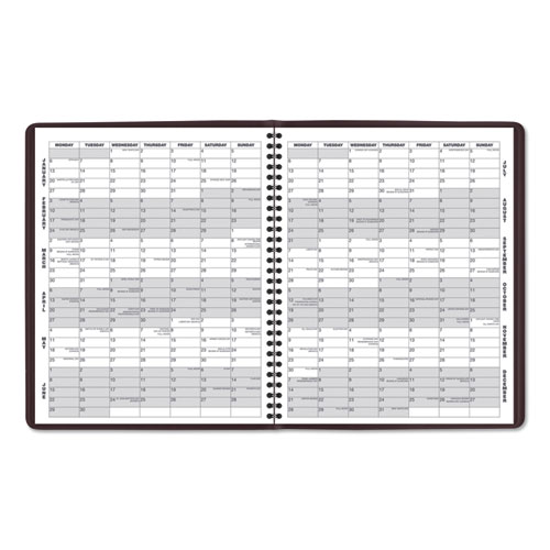 Picture of Monthly Planner, 11 x 9, Winestone Cover, 15-Month: Jan 2025 to Mar 2026