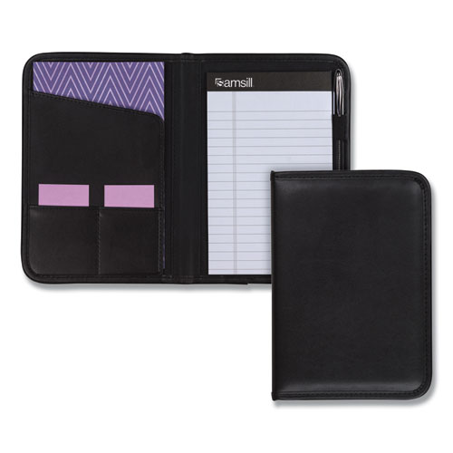 Picture of Professional Padfolio, 3/4w x 9 1/4h, Open Style, Black
