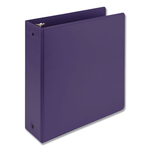 Picture of Earth's Choice Biobased Economy Round Ring View Binders, 3 Rings, 3" Capacity, 11 x 8.5, Purple