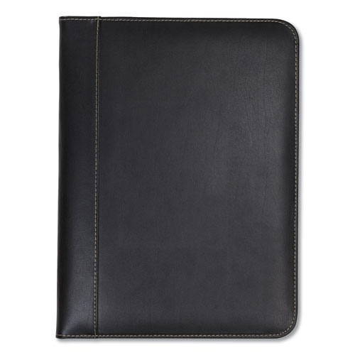 Contrast+Stitch+Leather+Padfolio%2C+8+1%2F2+X+11%2C+Leather%2C+Black