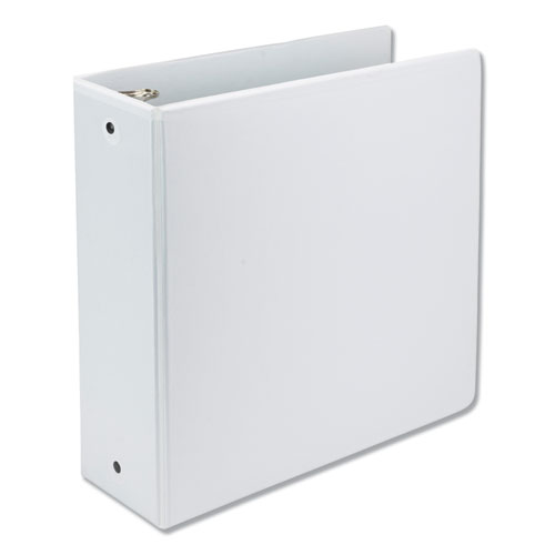 Picture of Earth's Choice Biobased Economy Round Ring View Binders, 3 Rings, 4" Capacity, 11 x 8.5, White
