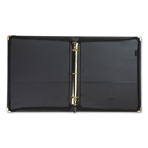 Picture of Classic Collection Zipper Ring Binder, 3 Rings, 1.5" Capacity, 11 x 8.5, Black