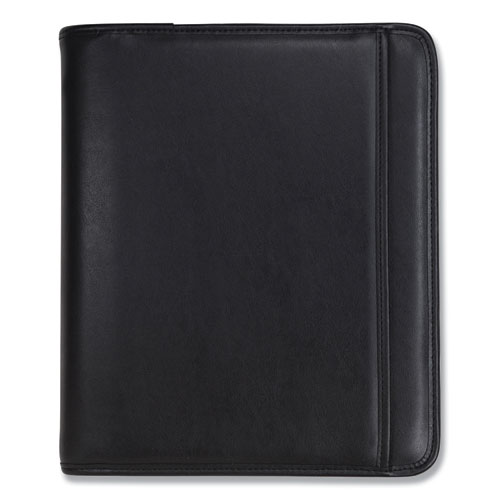 Professional+Zippered+Pad+Holder%2Fring+Binder%2C+Pockets%2C+Writing+Pad%2C+Vinyl+Black