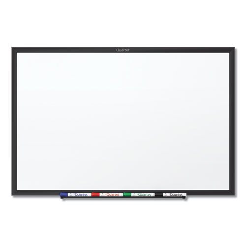 Classic+Series+Total+Erase+Dry+Erase+Boards%2C+72+x+48%2C+White+Surface%2C+Black+Aluminum+Frame