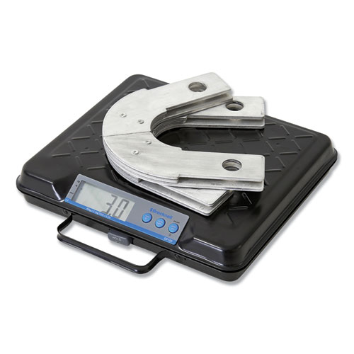 Picture of Portable Electronic Utility Bench Scale, 100 lb Capacity, 12.5 x 10.95 x 2.2  Platform