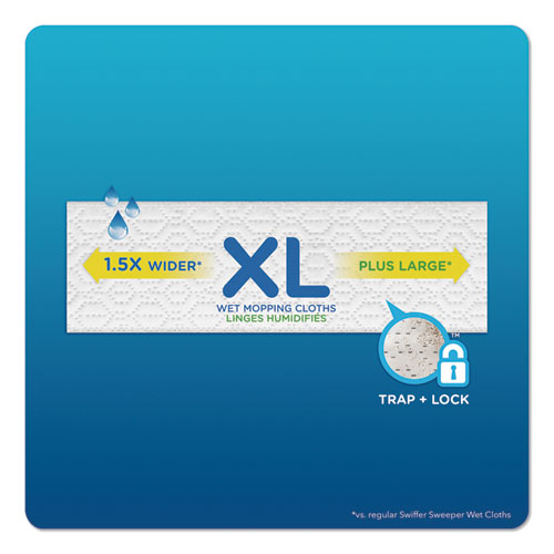 Picture of Max/XL Wet Refill Cloths, 16.5 x 9, White, 12/Tub, 6 Tubs/Carton