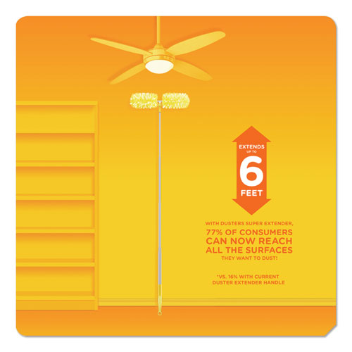 Picture of Heavy Duty Dusters with Super Extender Handle, 6 ft Handle, 1 Handle/4 Dusters, 4/Carton